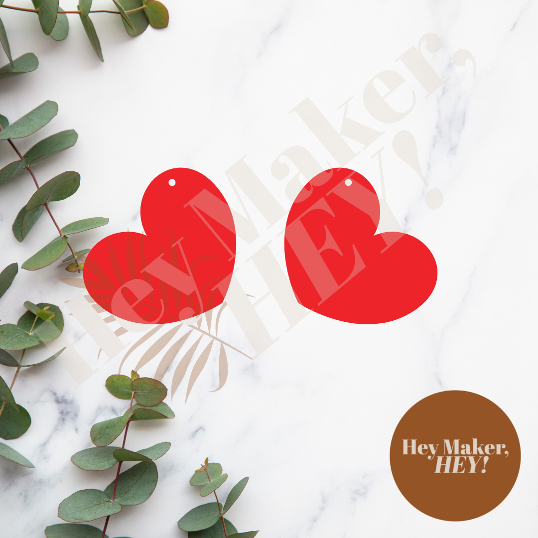 Acrylic Components - Crooked heart (Mirrored)