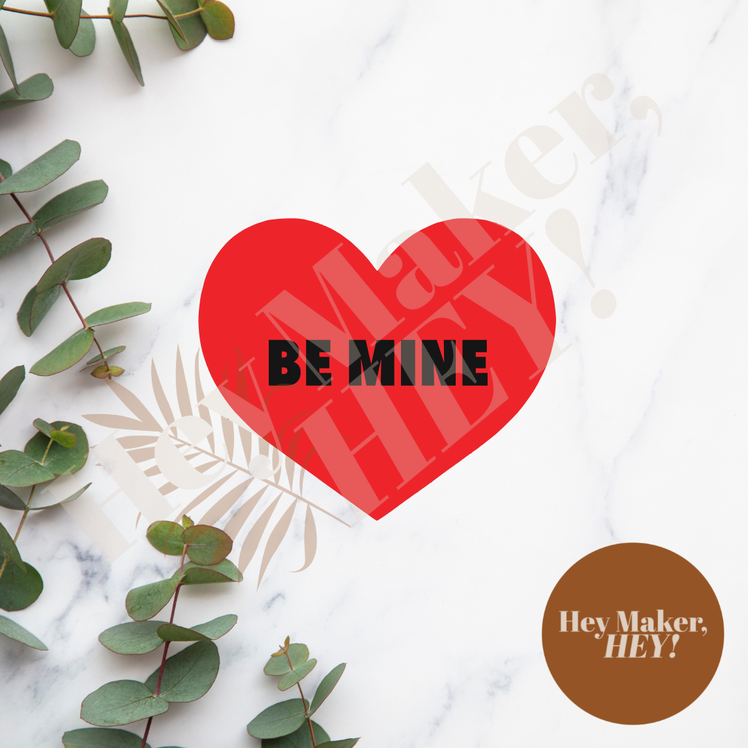 Acrylic Components - Be Mine Heart