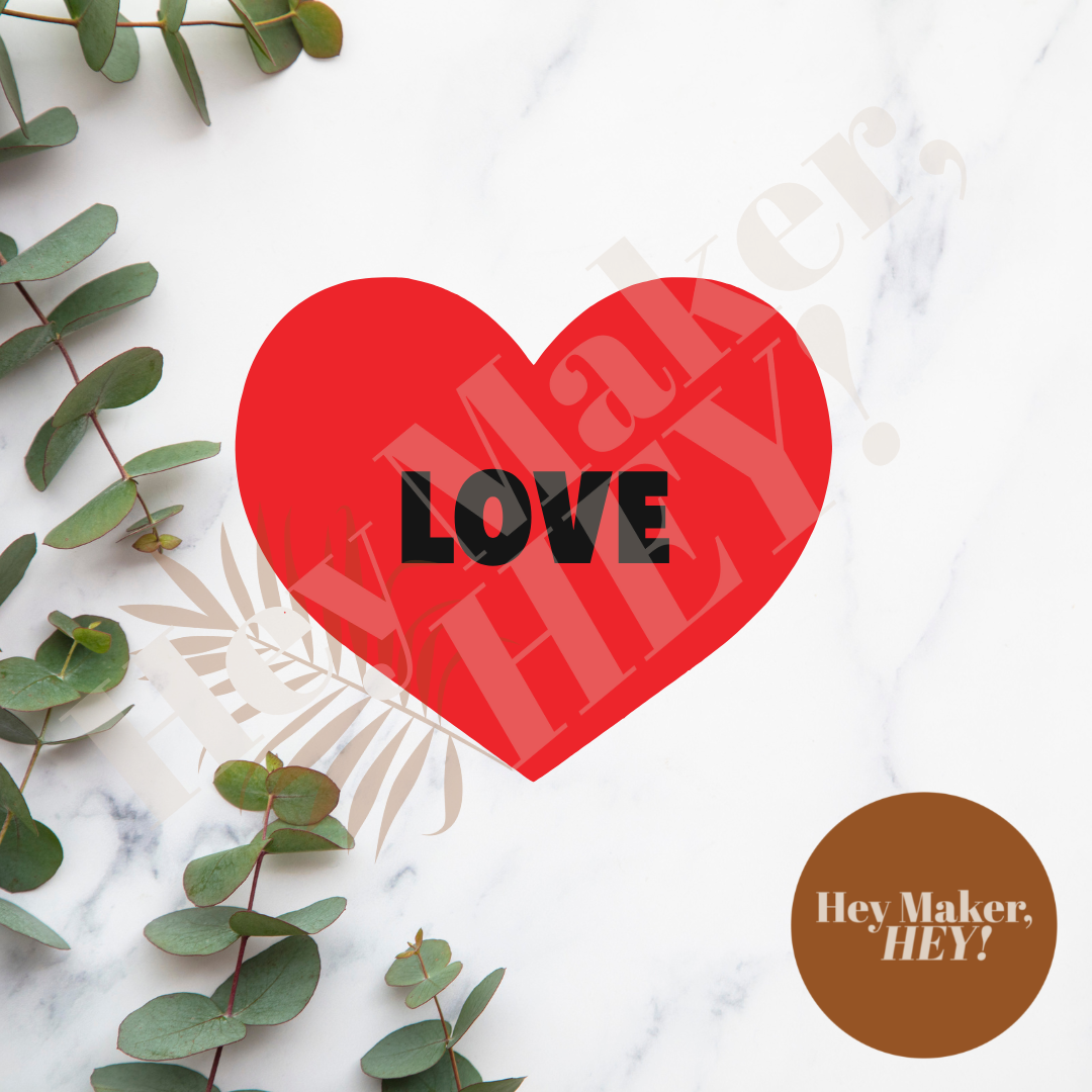 Acrylic Components - Love Heart