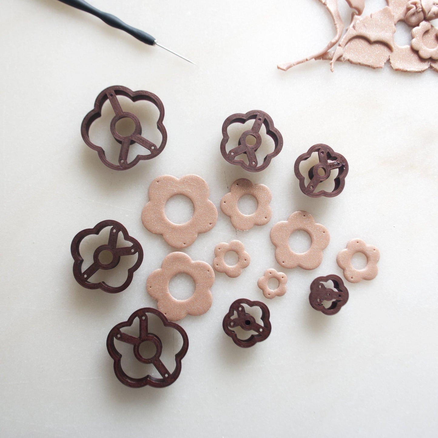 Flower No. 3 Cutters - handmade earrings - handcrafted earrings - Saint Petersburg, Florida