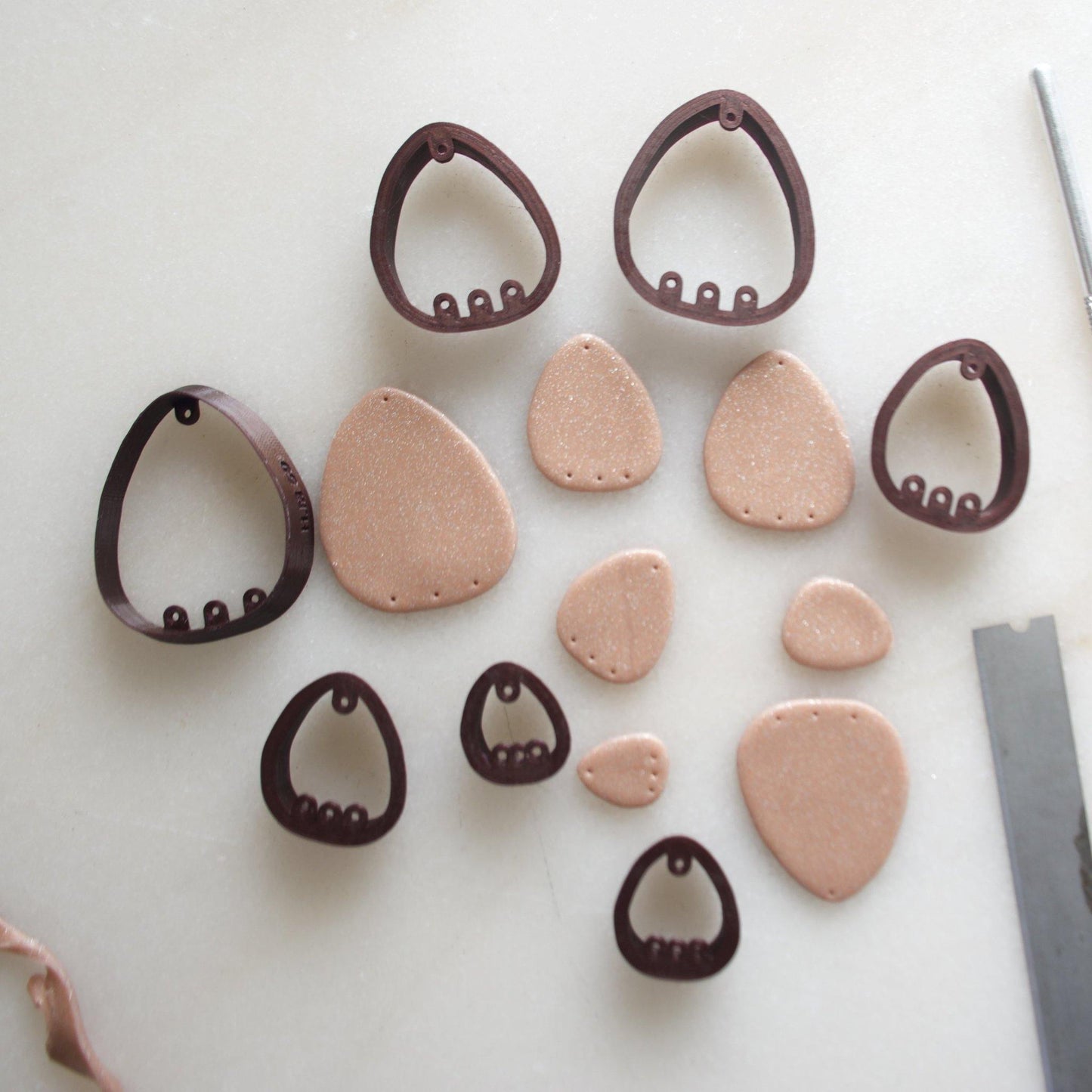 Organic No. 3 - handmade earrings - handcrafted earrings - Saint Petersburg, Florida