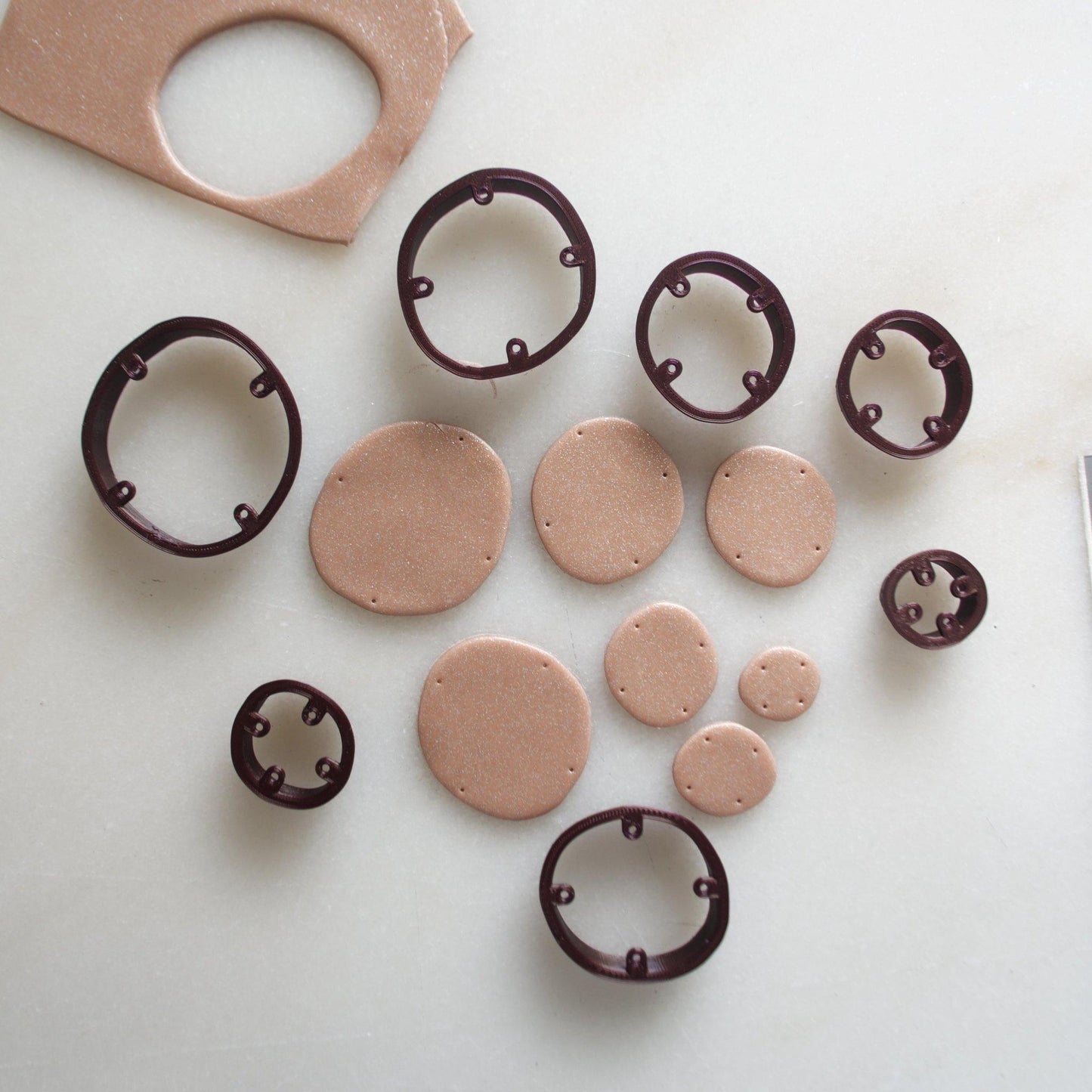 Organic Circle No. 1 - handmade earrings - handcrafted earrings - Saint Petersburg, Florida