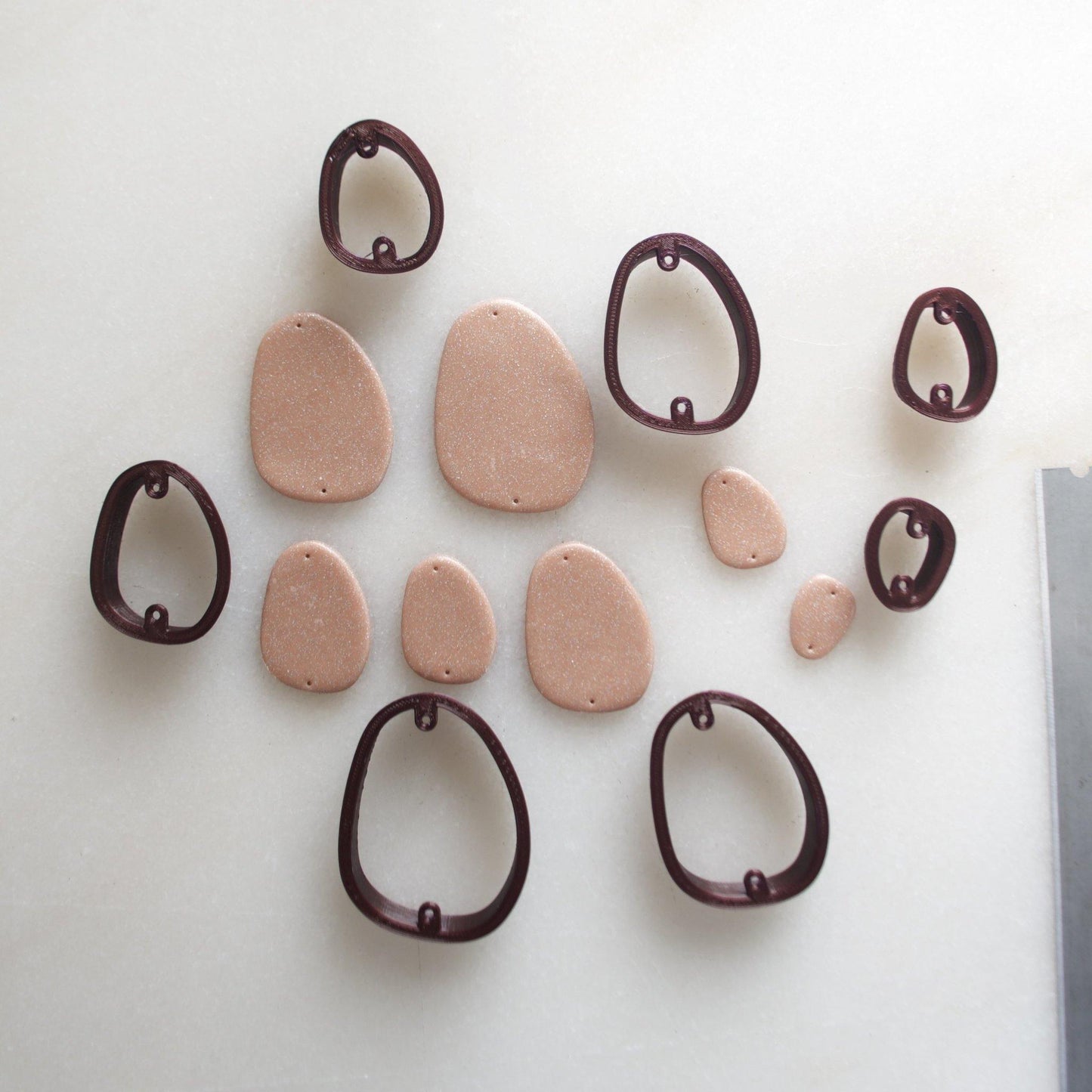 Organic No. 5 - handmade earrings - handcrafted earrings - Saint Petersburg, Florida