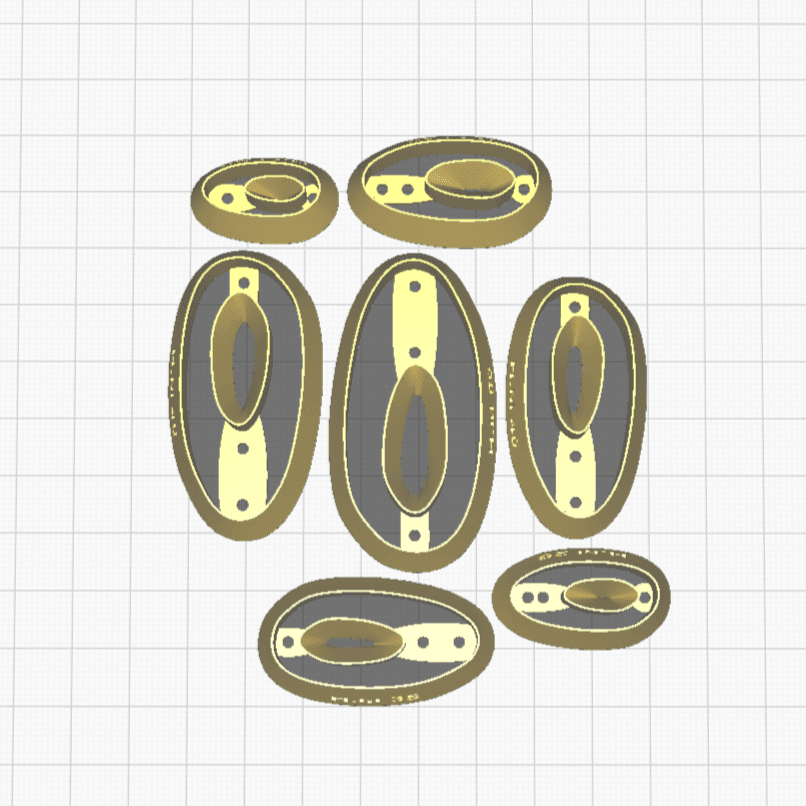 Organic Oval Donut No.2 Cutters - handmade earrings - handcrafted earrings - Saint Petersburg, Florida