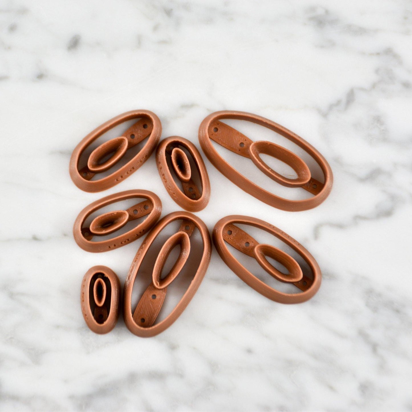 Organic Oval Donut No.2 Cutters - handmade earrings - handcrafted earrings - Saint Petersburg, Florida