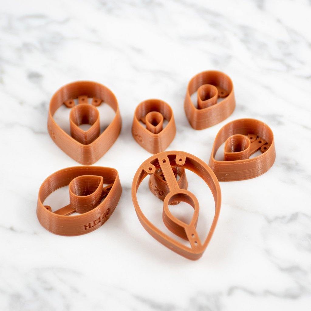 Rain Drop Donut Cutters - handmade earrings - handcrafted earrings - Saint Petersburg, Florida