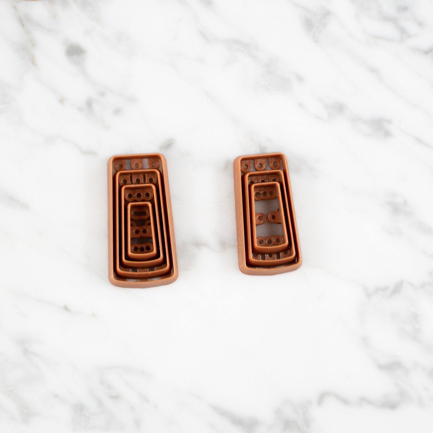Rounded Long Trapezoid Cutters - handmade earrings - handcrafted earrings - Saint Petersburg, Florida