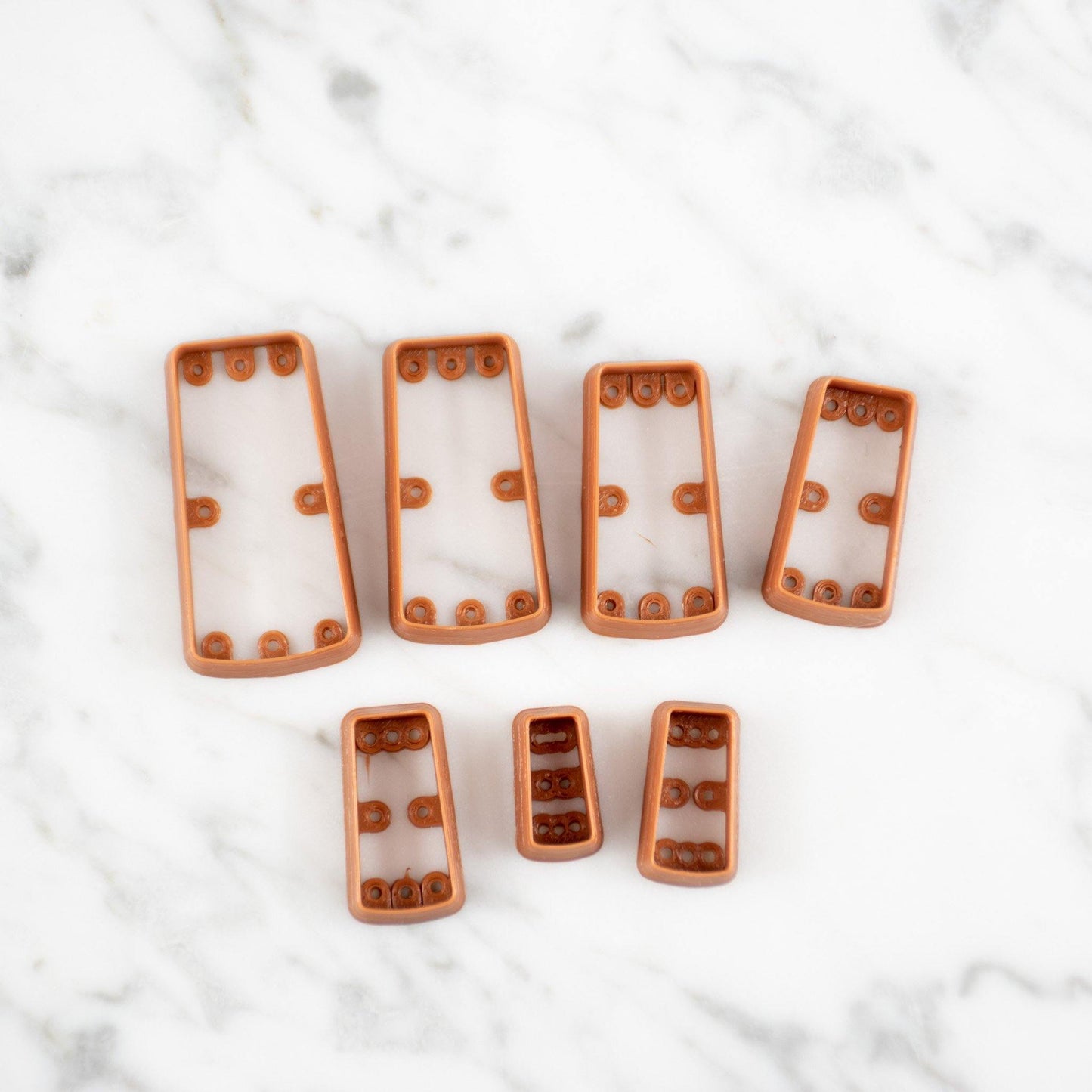 Rounded Long Trapezoid Cutters - handmade earrings - handcrafted earrings - Saint Petersburg, Florida