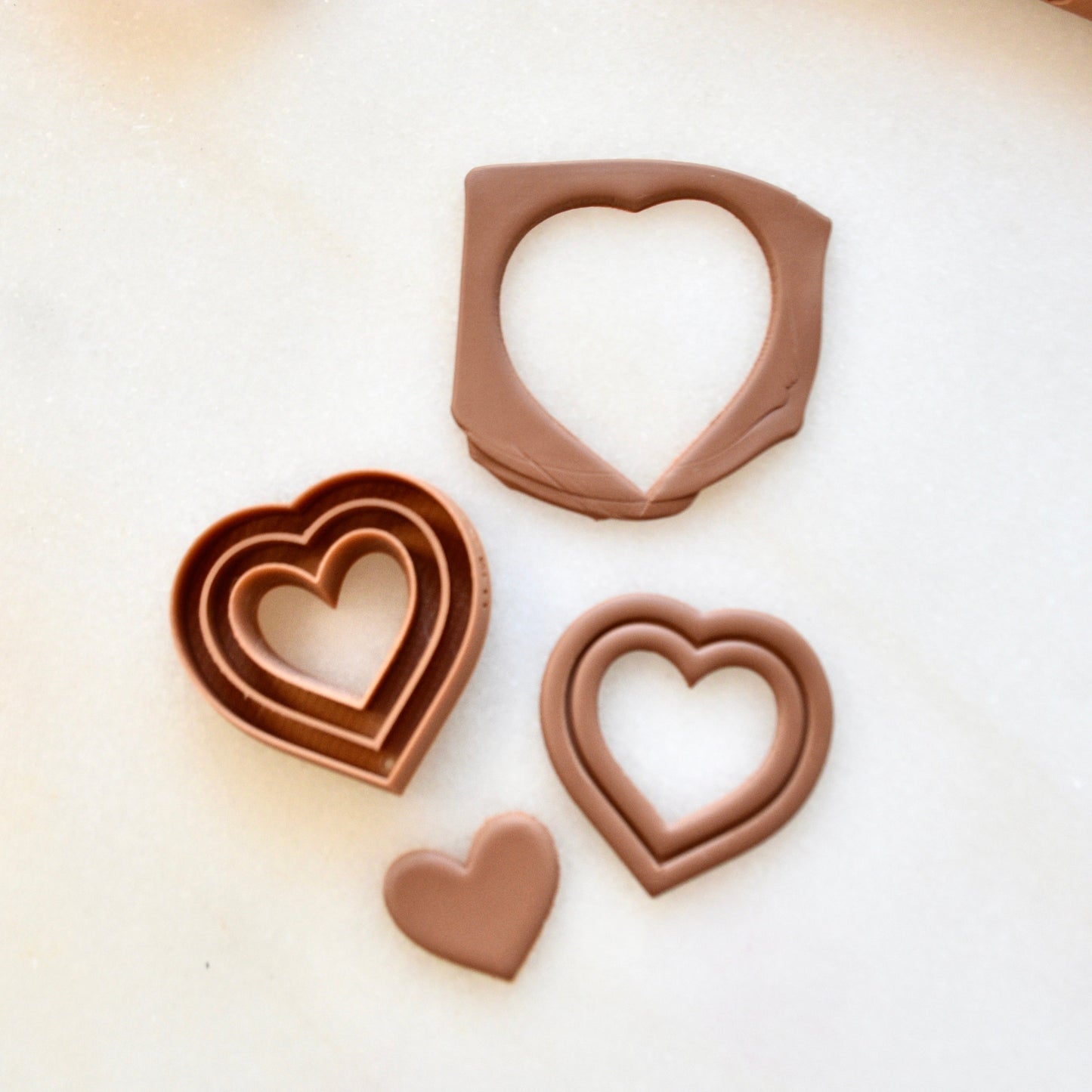 Banded Heart Clay Cutter