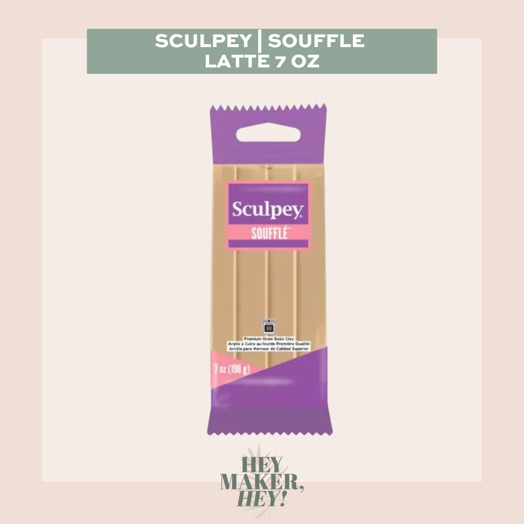 Sculpey Soufflé Polymer Clay 198g (7oz) - Poppy Seed – Clay Craze Studio