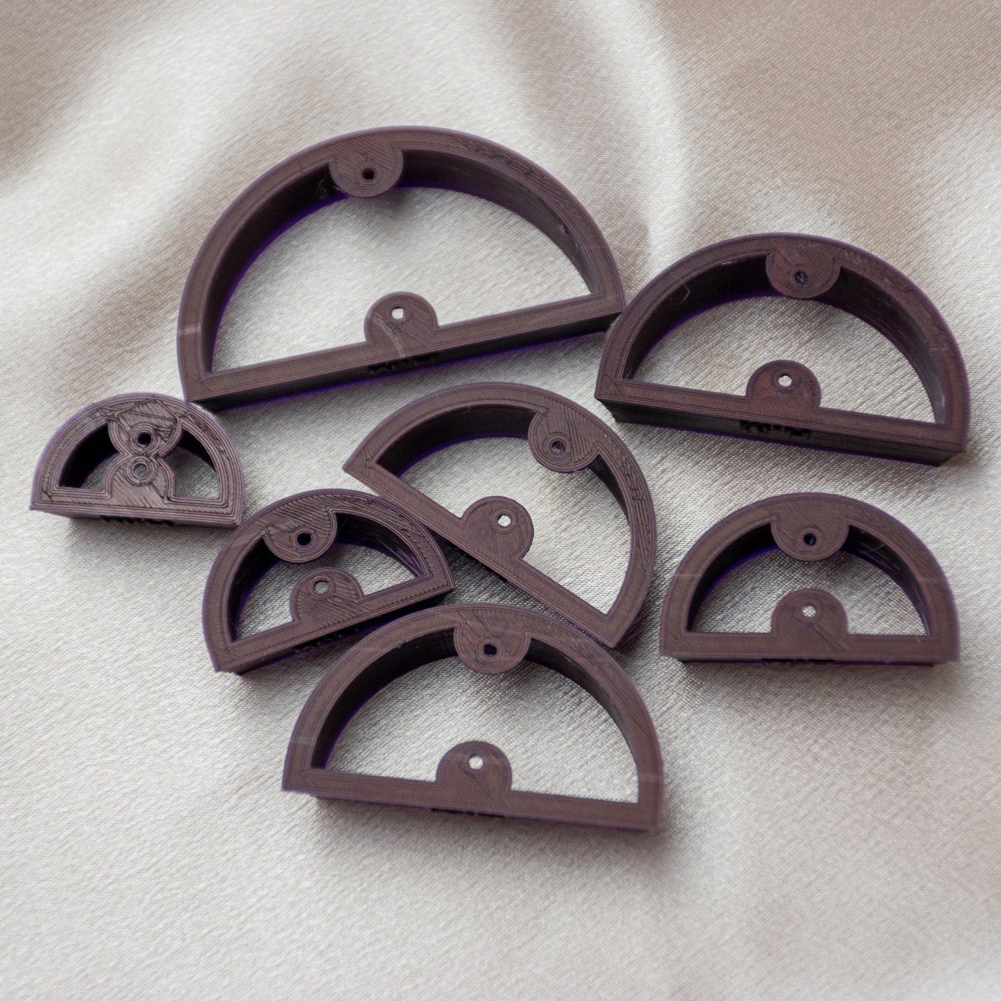 Half Circle Cutters - handmade earrings - handcrafted earrings - Saint Petersburg, Florida