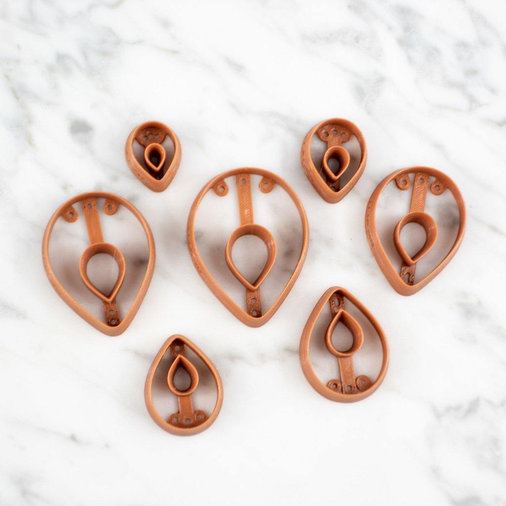 Rain Drop Donut Cutters - handmade earrings - handcrafted earrings - Saint Petersburg, Florida